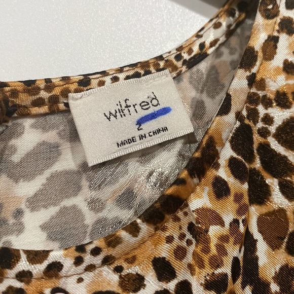 Wilfred Baroque Dress Leopard Size 2 - Picture 10 of 12